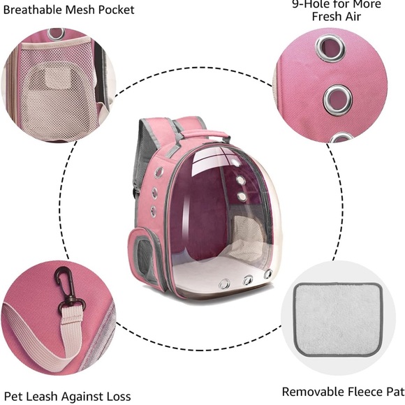 Amazon Pink Cat Carrier / Play Pen Backpack - Picture 6 of 7